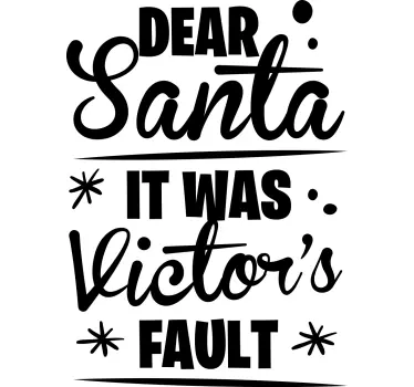 Halloween t-shirt dear santa i can explain - TenStickers