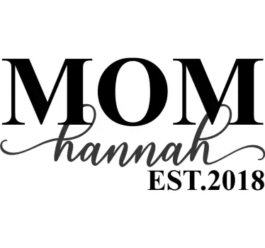 Mother and daughter t-shirt mom with a special touch - TenStickers