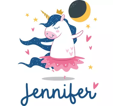 Kids t-shirt cute unicorn ballerina design - TenStickers