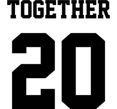 Couple t-shirts together since 16 - TenStickers