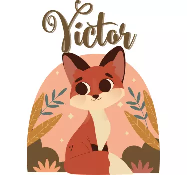 Baby t-shirt with adorable fox design - TenStickers