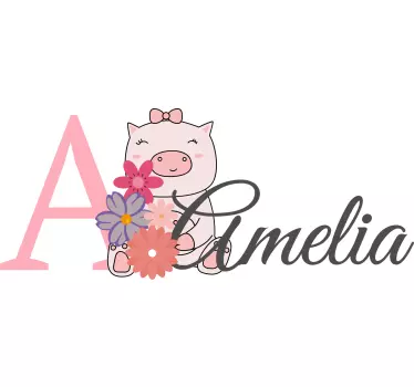 Baby t-shirt cute piglet custom outfit - TenStickers