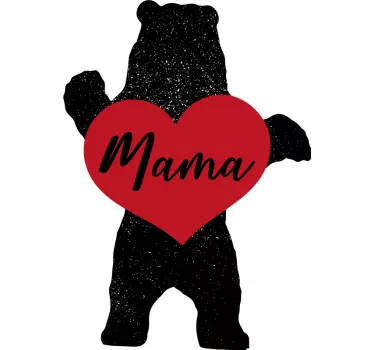 Mother and daughter t-shirt adorable bear love - TenStickers