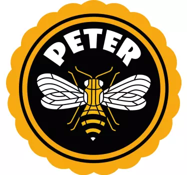 Kids t-shirt with bee themed customization - TenStickers