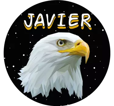 T-shirt with name eagle head featuring javier - TenStickers