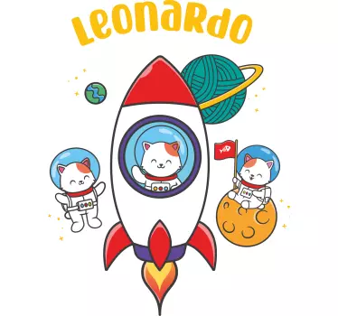 Kids t-shirt space adventure theme - TenStickers