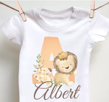 Baby t-shirt cute lion outfit for infants - TenStickers