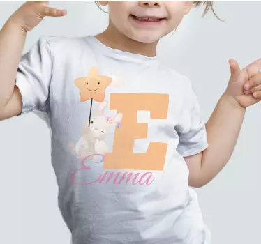 Baby t-shirt e with star balloon - TenStickers