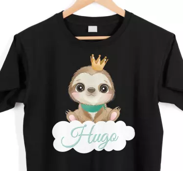 Baby t-shirt with crowned sloth character - TenStickers
