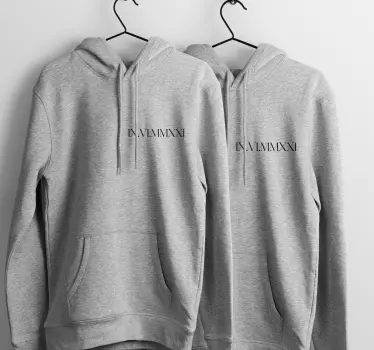 Custom roman date coupe shirt - TenStickers