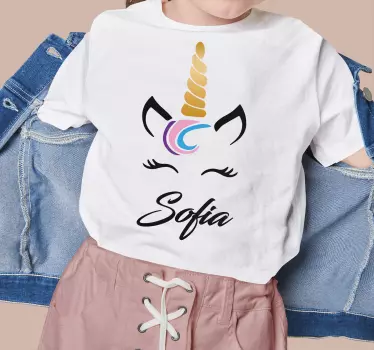 customized unicorn Kids shirt - TenStickers