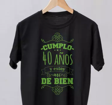 Father and son t-shirts celebrating 40 years - TenStickers