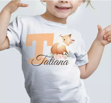 Kids t-shirt customized animal design - TenStickers