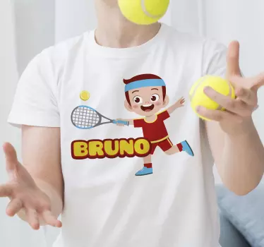 Kids t-shirt playful tennis champion - TenStickers