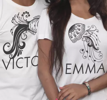 Mother and daughter t-shirt matching family jellyfish tees - TenStickers