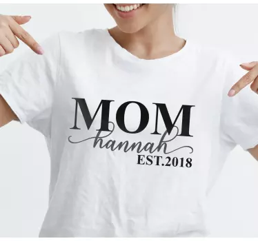 Mother and daughter t-shirt mom with a special touch - TenStickers