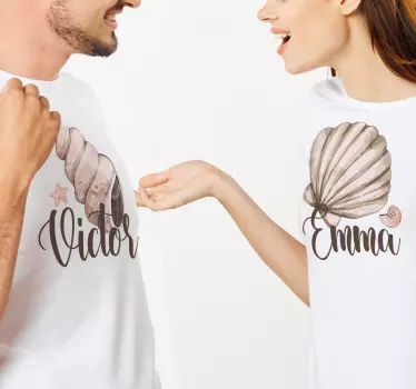 Mother and daughter t-shirt personalized couple apparel - TenStickers