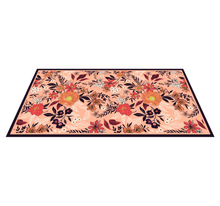 Botanical Garden Tapestry floral vinyl carpet - TenStickers