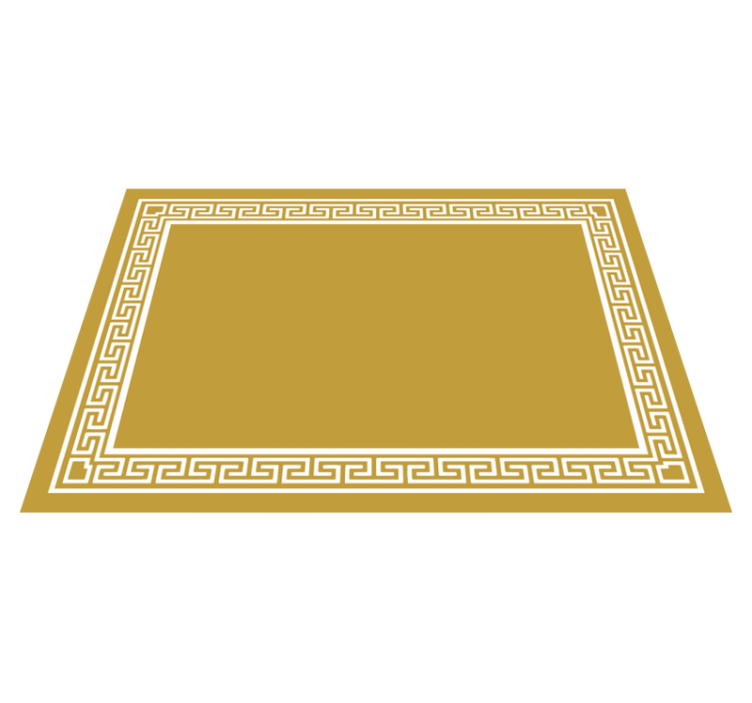 Greek design yellow vinyl carpet - TenStickers