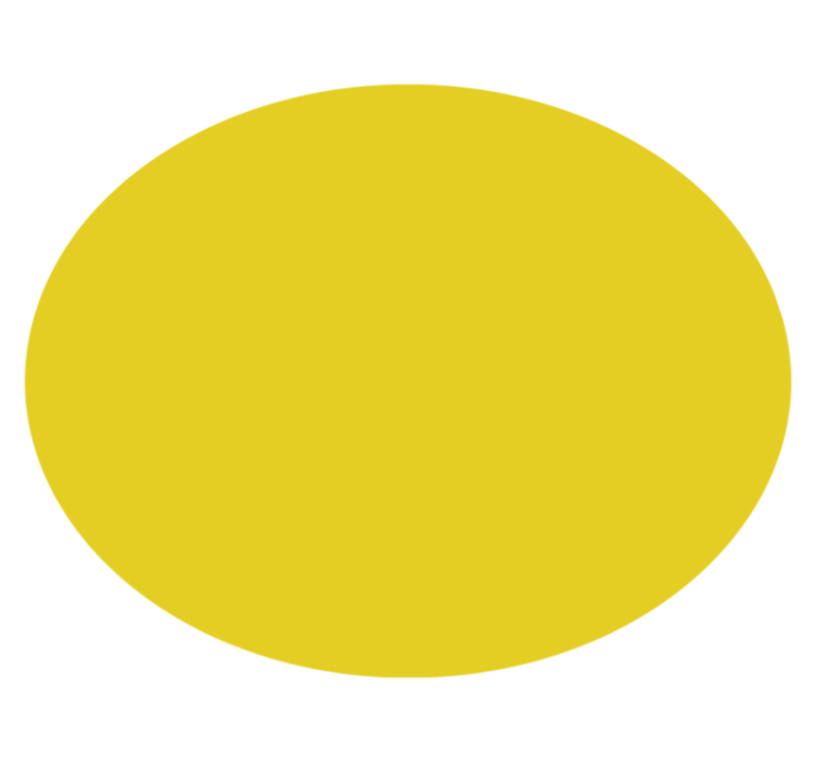 Round design yellow vinyl carpet - TenStickers