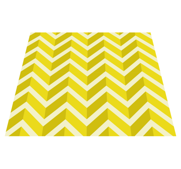 Geometric arrow design yellow vinyl carpet - TenStickers