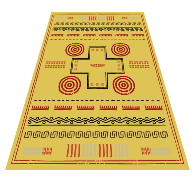 Ethnic design yellow vinyl carpet - TenStickers