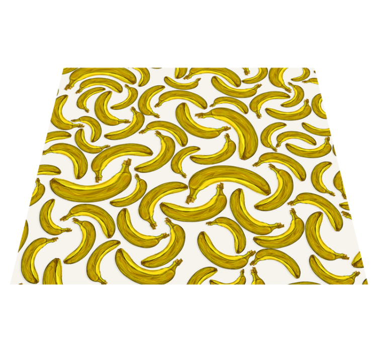 Banana design yellow vinyl carpet - TenStickers