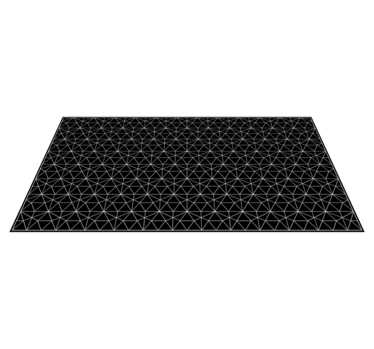 Lined star pattern black vinyl carpet - TenStickers