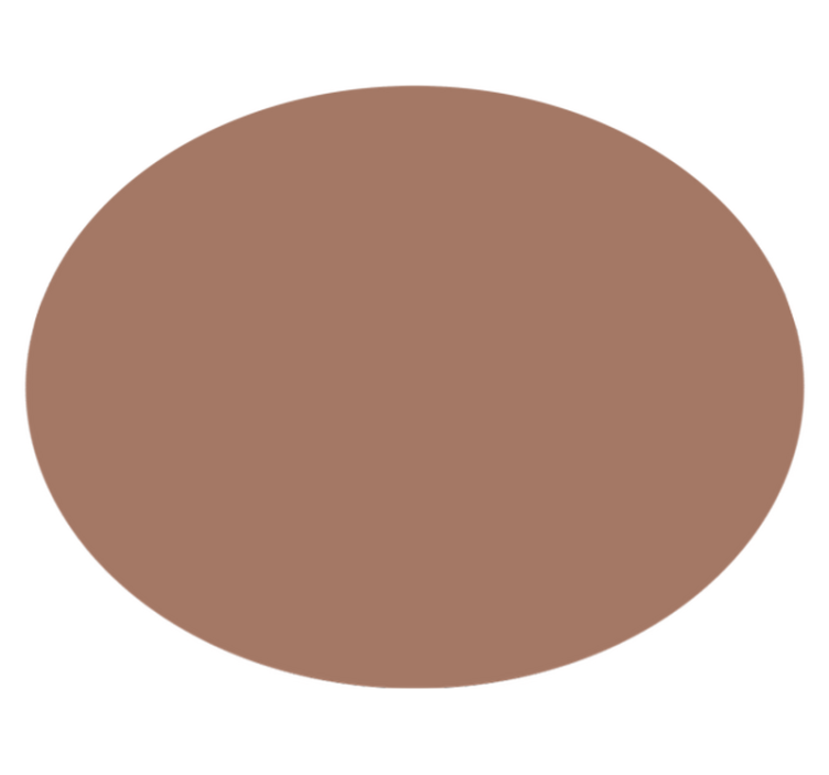 "Mocha Mousse" circular vinyl carpet - TenStickers