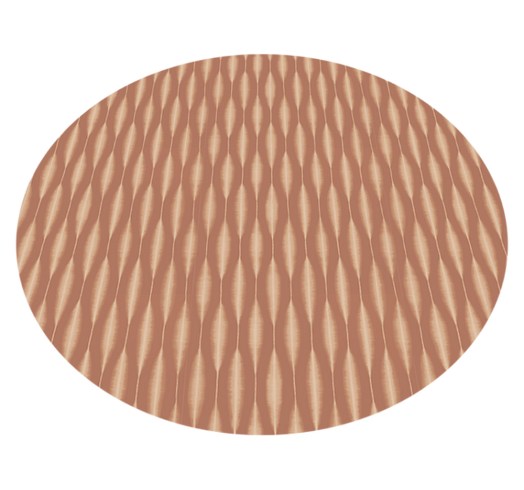 "Ikat Kasuri" Mocha Mousse modern vinyl carpet - TenStickers