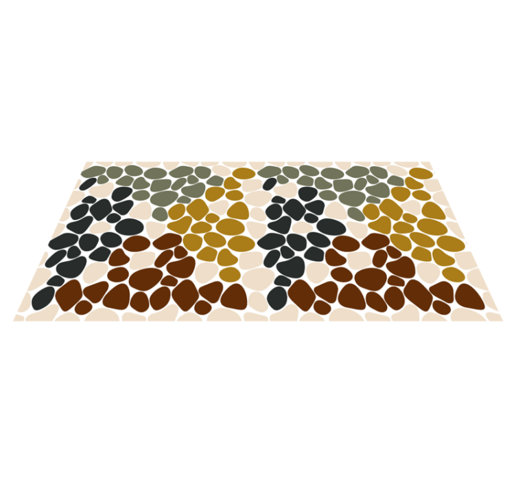 Colorful rock theme bathroom vinyl carpet - TenStickers