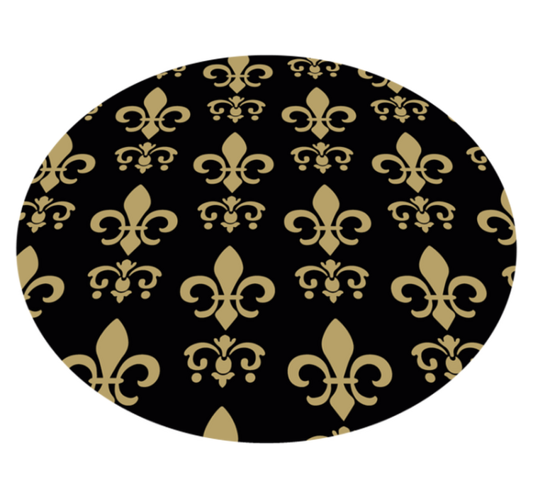 Fleur de lys bathroom vinyl carpet - TenStickers