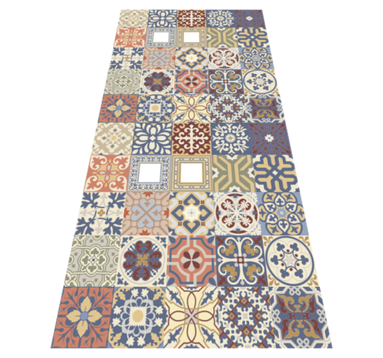 Multicolor hydraulic kitchen vinyl carpet - TenStickers