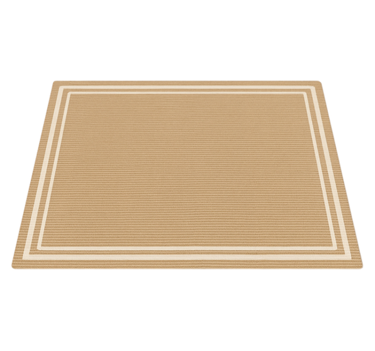 Woven border imitation outdoor vinyl carpet - TenStickers