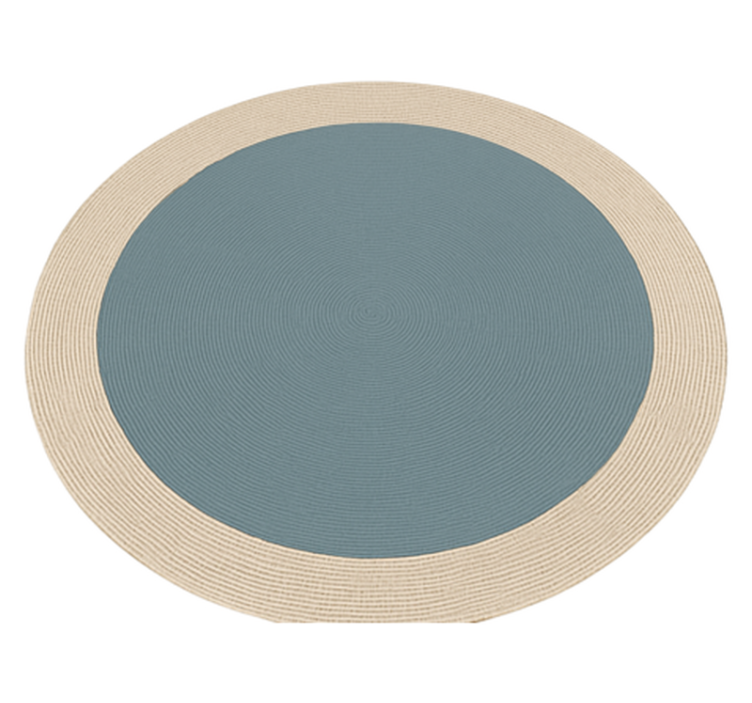 Two-tone round design outdoor vinyl carpet - TenStickers