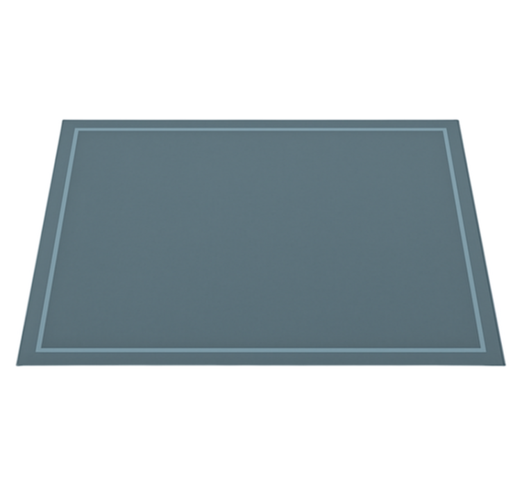 Plain bordered design blue vinyl carpet - TenStickers