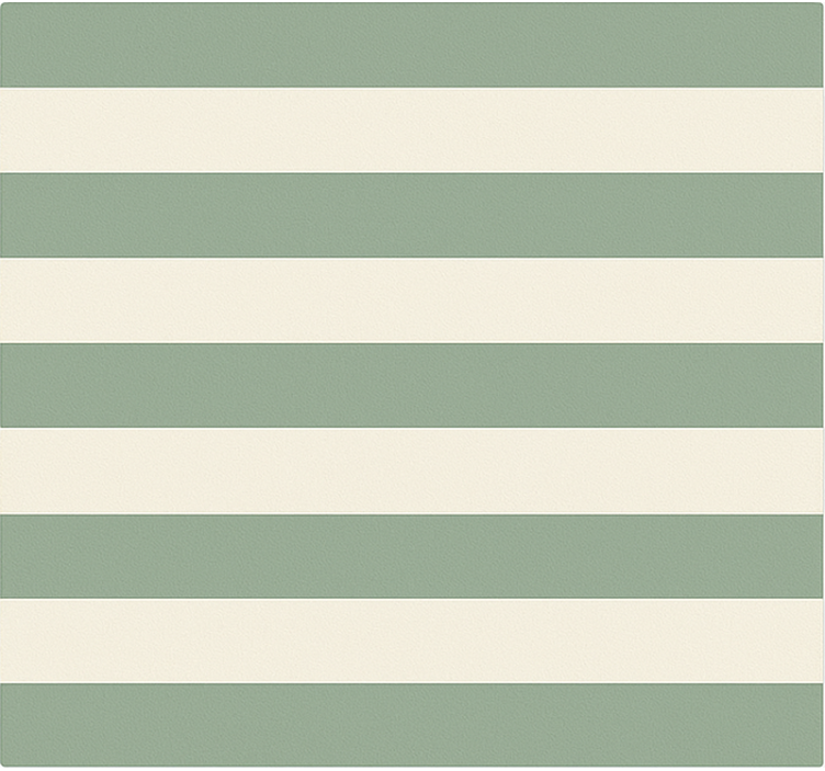 Green striped motif kitchen vinyl carpet - TenStickers