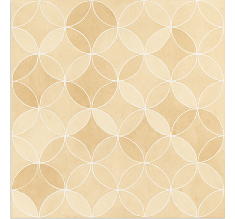 Geometric Overlapping Circles dining room vinyl carpet - TenStickers