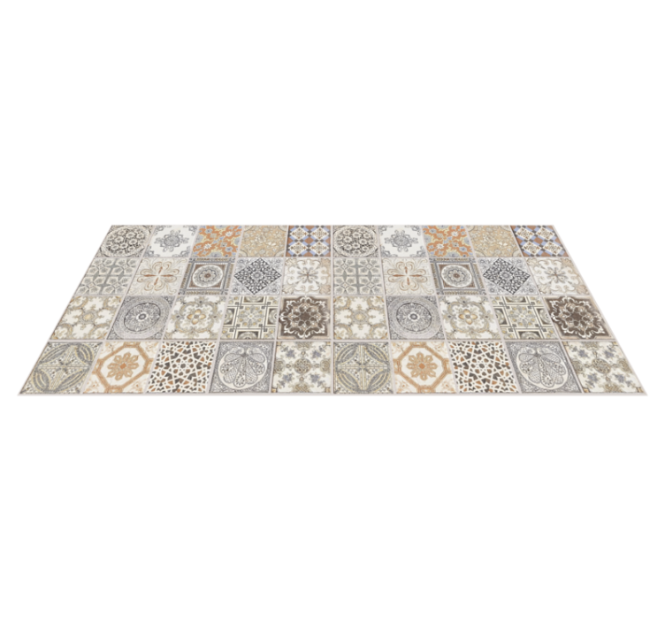 Persian Tiles CREARREDA mosaic vinyl carpet - TenStickers