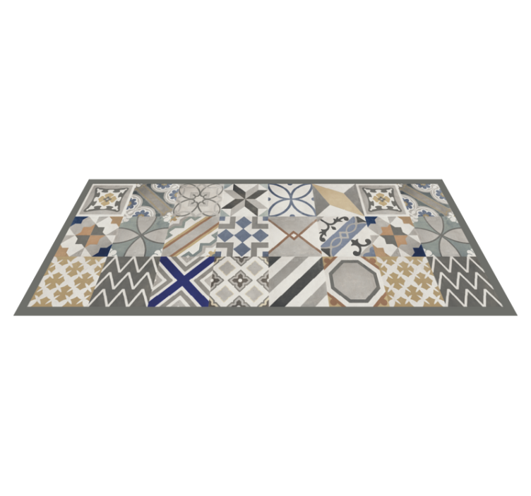Cement Tiles modern vinyl carpet - TenStickers