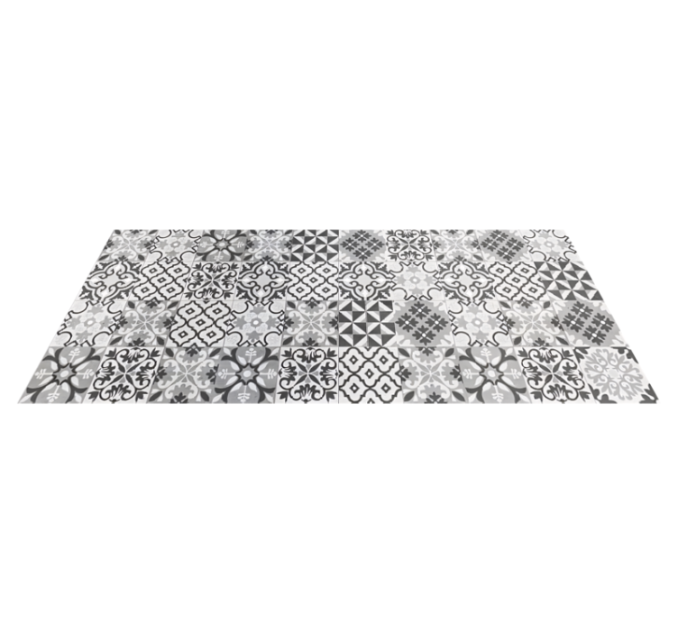 Crearreda  Gris tile vinyl carpet - TenStickers