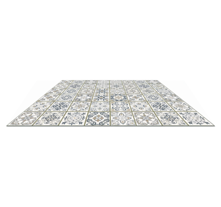 Living room vinyl carpet moroccan tile runner - TenStickers