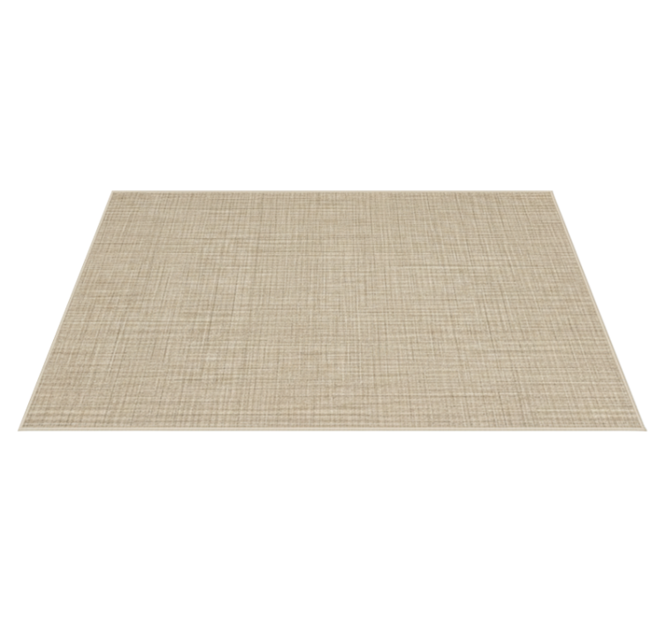 Beige fabric effect vinyl rug - TenStickers