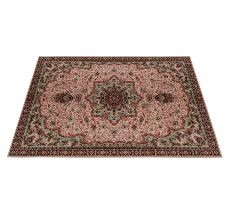 Living room vinyl carpet vintage rose design - TenStickers