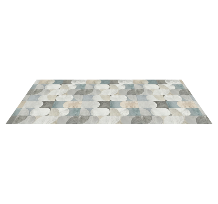 Kitchen vinyl carpet modern pill mosaic design - TenStickers