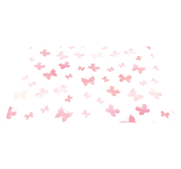 Animal vinyl carpet pastel flying butterflies - TenStickers