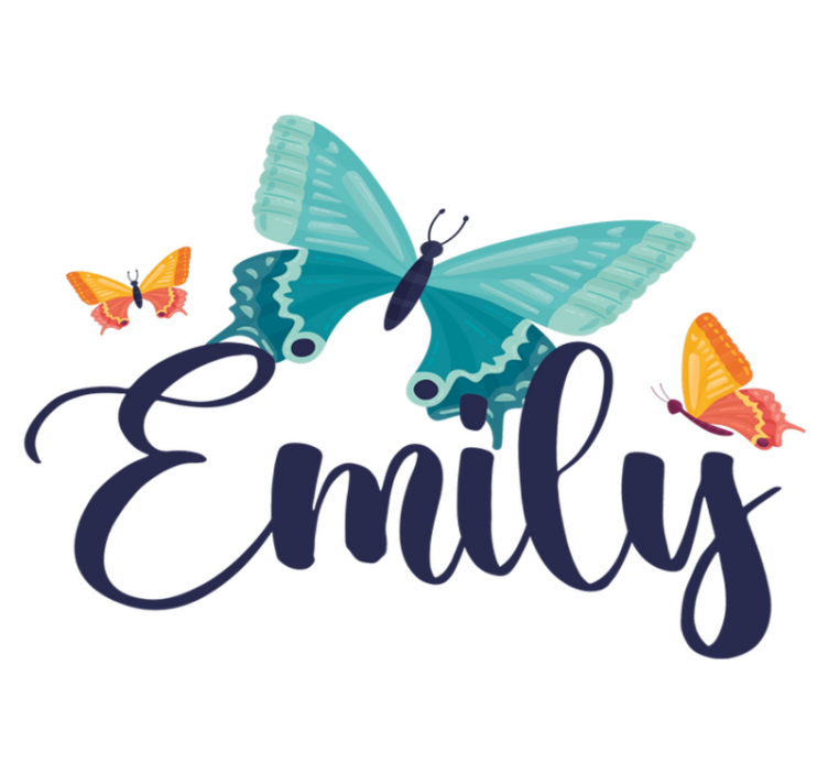 Animal vinyl carpet bicolor butterflies personalized - TenStickers