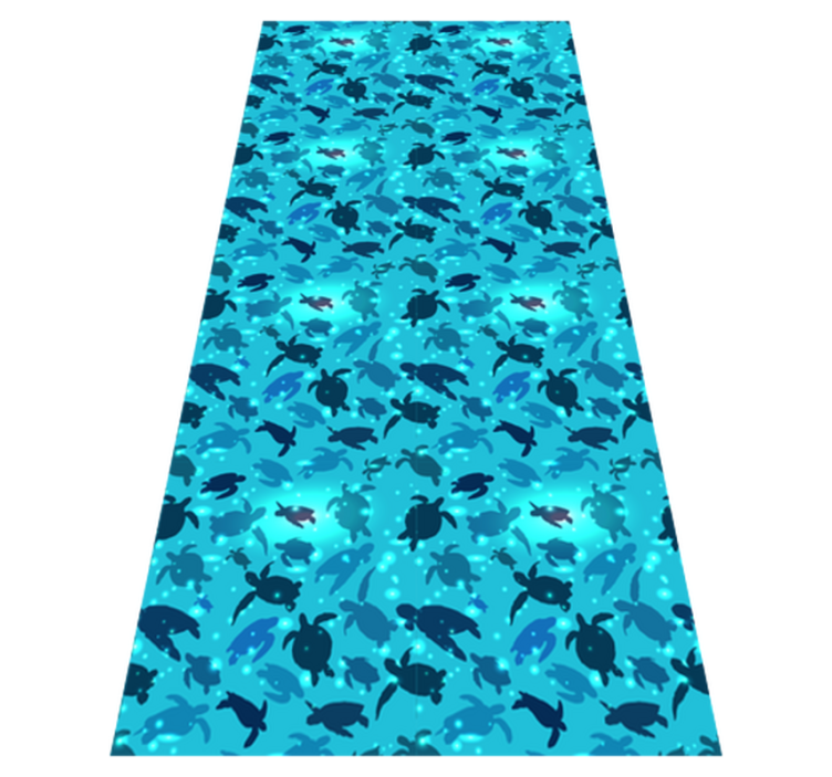 Animal vinyl carpet turtles swimming design - TenStickers