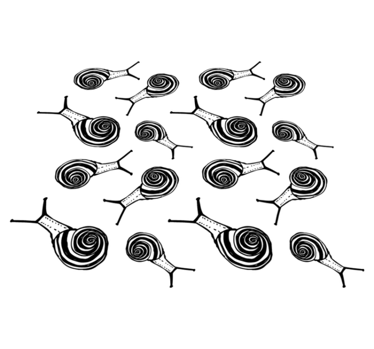 Animal vinyl carpet snail set - TenStickers