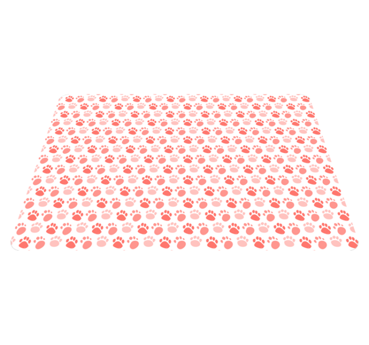 Animal vinyl carpet dog paw prints - TenStickers